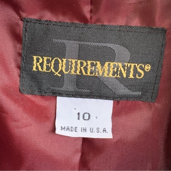Vintage Women’s Blazer Jacket Requirements Made in USA Size 10 - Picture 4 of 8